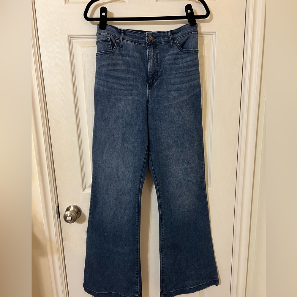 Stylish Blue Flare Women's Jeans
